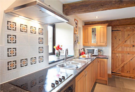 Modern kitchen with electrical appliances
